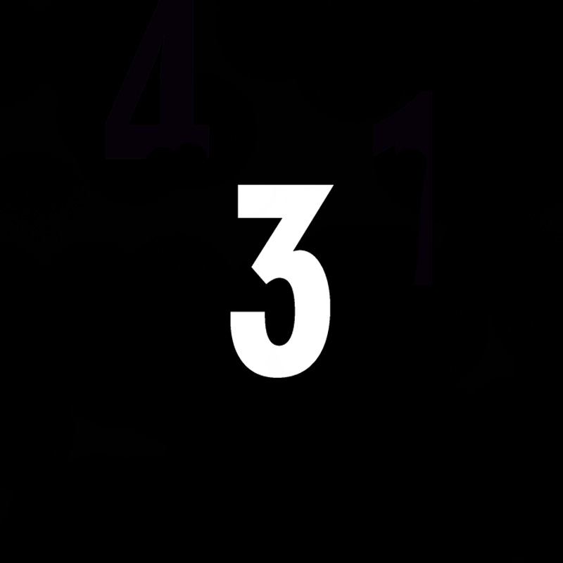 Printed 2'' Squad Numbers
